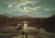 Washington Allston Moonlit Landscape Spain oil painting artist